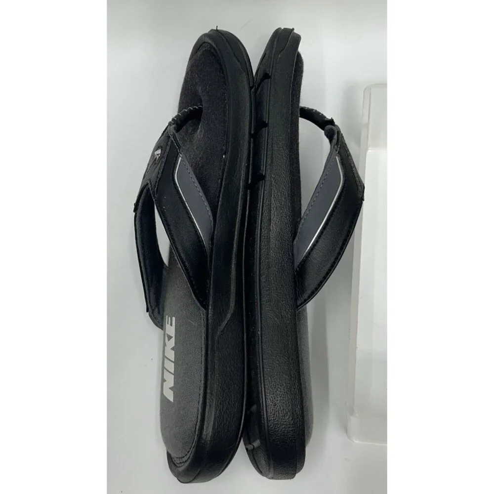 NIKE Comfort Thong Sandals Flip Flops Mens Size 8 Black 431880-001 Softbed